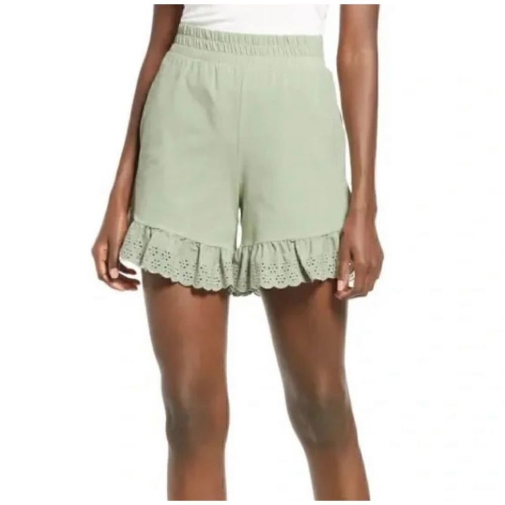 Vero Moda Juna High Waist Embroidered Shorts